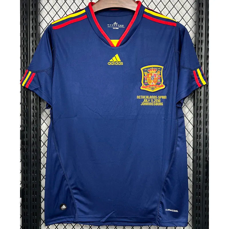 Spain Away Royal Blue Retro 2010 Jersey