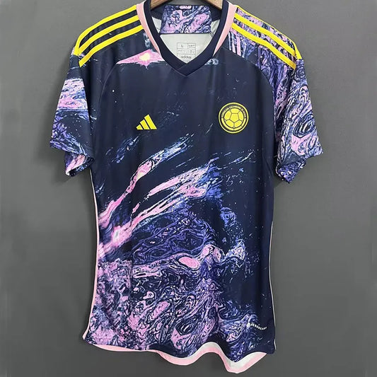 Maillot Colombie Rose Noir 2023